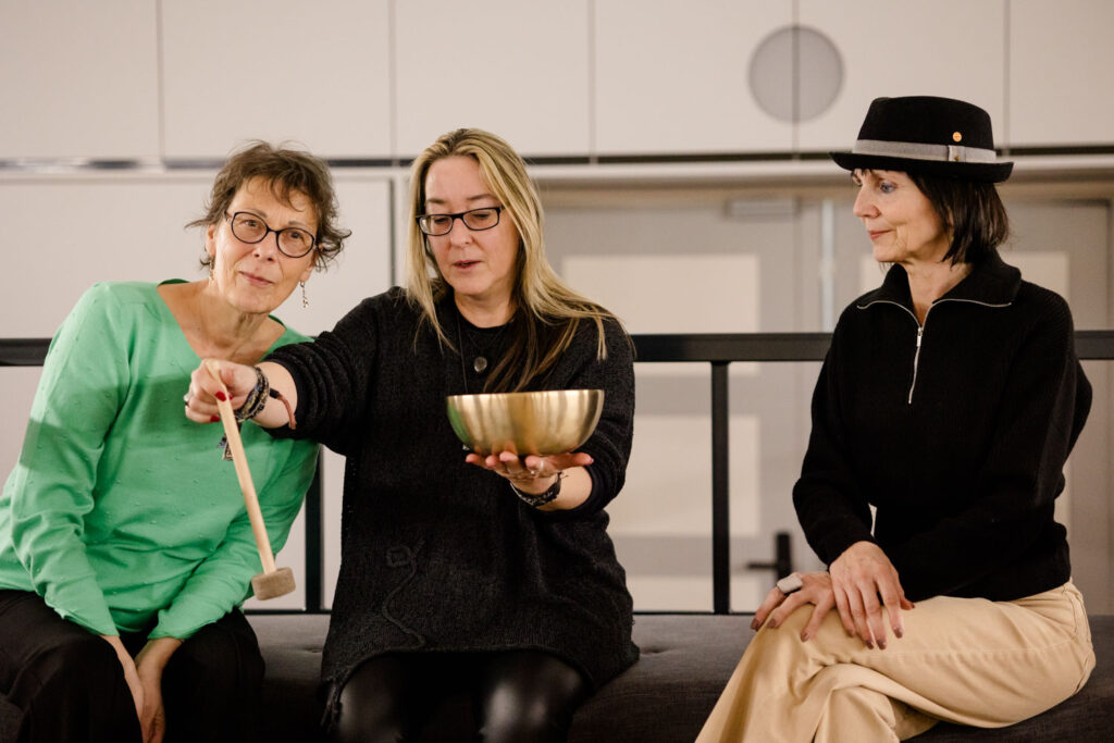 Workshop Selbstfürsorge für Frauen mit Selma Reese und Ramona Bannert im Kreativwerk Hennigsdorf. Foto: Steffi Rose
